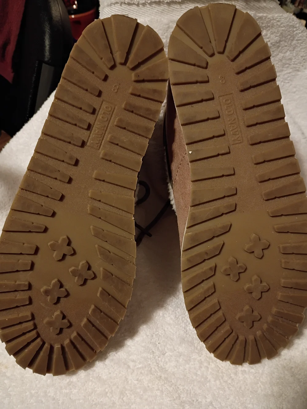 Old Navy suede upper